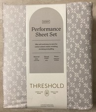 Threshold Queen 400 Thread Count Holiday Performance Sheet Set Twinkle Stars