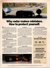 1989   Passport Radar Detector print ad   1980s Original   ADS.39