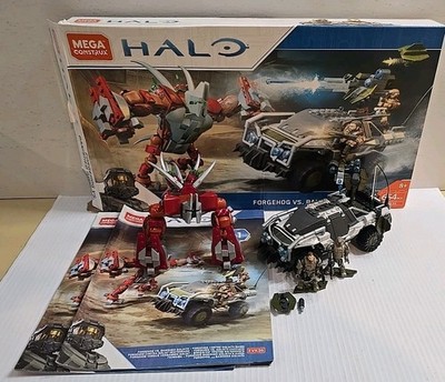 2018 MEGA Construx Halo Forgehog vs Banished Goliath Sgt. Forge UNSC Marine