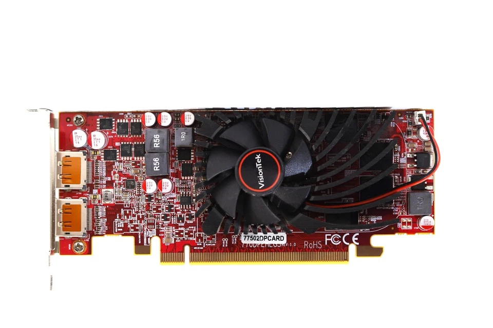 VisionTek AMD Radeon 7750 SFF 2GB DDR3 PCIe Graphic Card P/N: VT-401536 Tested - Image 3 of 4