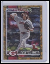 2026 Topps #60 Rhett Lowder Diamante Foil Gold /50 Future Stars Reds