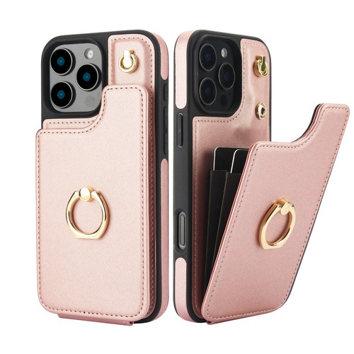 Phone Case For iPhone 16 Pro Max 15 Plus 14 13 Ring Holder Wallet Cover+Lanyard - Picture 3 of 19