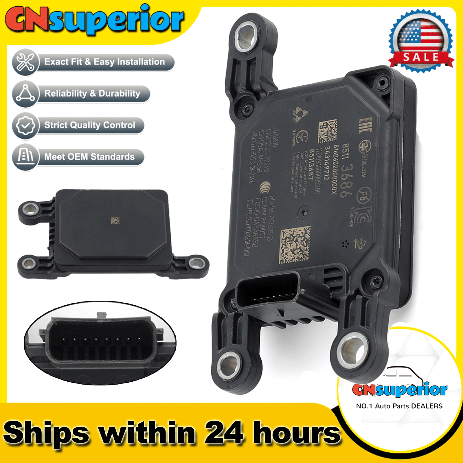 OEM Forward Range Radar Sensor - For 2021-2023 Escalade Suburban Tahoe GMC Yukon