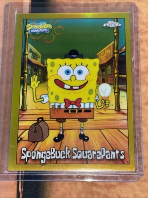 2025 Topps Chrome SpongeBob Spongebuck Squarepants Gold Refractor #10/50 NM