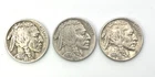 3 COIN Lot 1935 1936 1937 BUFFALO INDIAN NICKEL FULL DATE Five Cent 5c Nickle