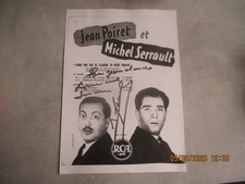 MICHEL SERRAULT JEAN POIRET Autogramm Widmung...