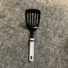 VTG Black Nylon Spatula With White Handel Unbranded
