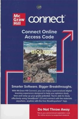 Connect Access Code Card for Essentials of Biology, 7th edition Really Cheap