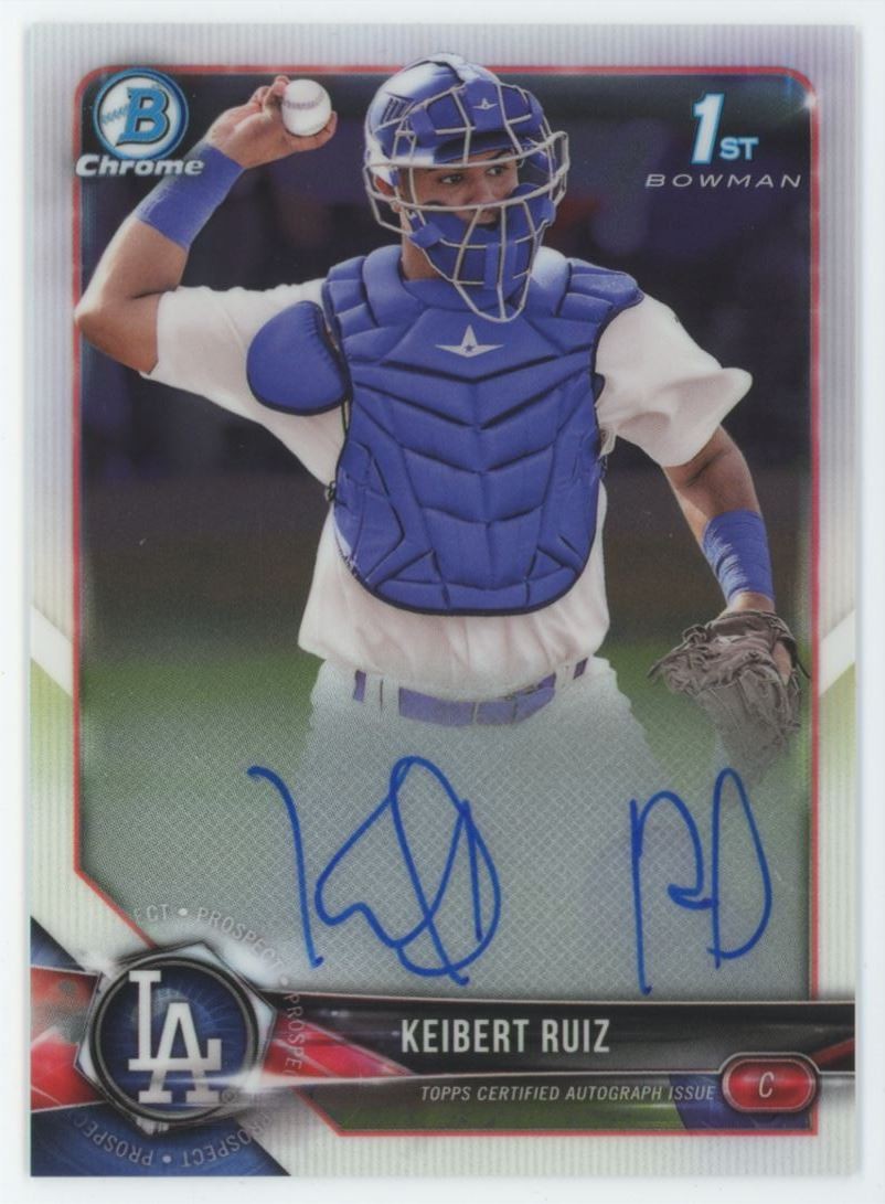 2018 Bowman Chrome 1st Keibert Ruiz Rookie Auto Dodgers #CPA-KR C70
