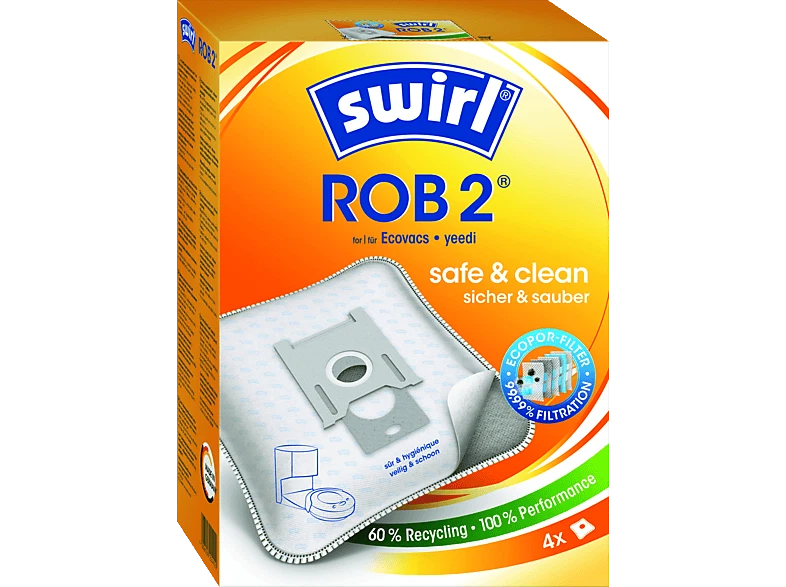SWIRL 6773819 STAUBSAUGER-BTL. ROB 2 ECOPOR Staubsaugerbeutel