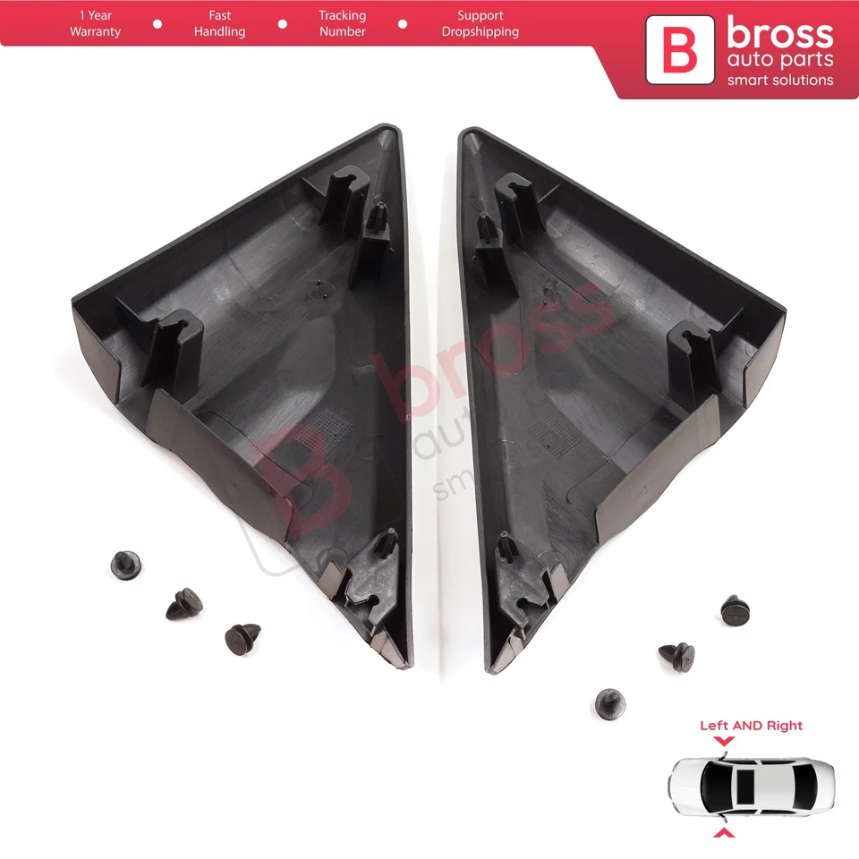 Side Mirror Door Triangle Fender Cover Set for Ford Transit MK8 V363 2013-2024 - Imagem 2 de 4