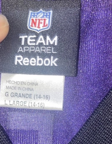 Reebok Youth Large 14-16 Baltimore Ravens Ray Lewis #52 Ravens Jersey Vintage - Picture 3 of 7