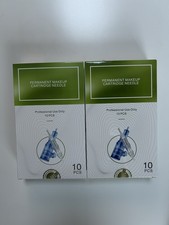 10Pcs Tattoo Needles Cartridges Permanent Makeup with Membrane Prevent. Pac