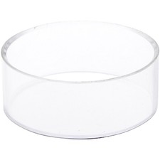 Plymor Clear Acrylic Beveled Sphere Display Stand, 1.5" H x 4" W