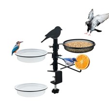 Deck Railing Bird Feeder for Balcony with Platform Metal Deck bird feeder kit