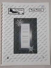 Frosty Fantasy Cross Stitch Hardanger Counted Thread Pattern Paw Prints 2006