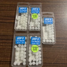 Sep’s Fishing Glow In The Dark Pro Beads 8mm (120 Pieces) 5 Packs