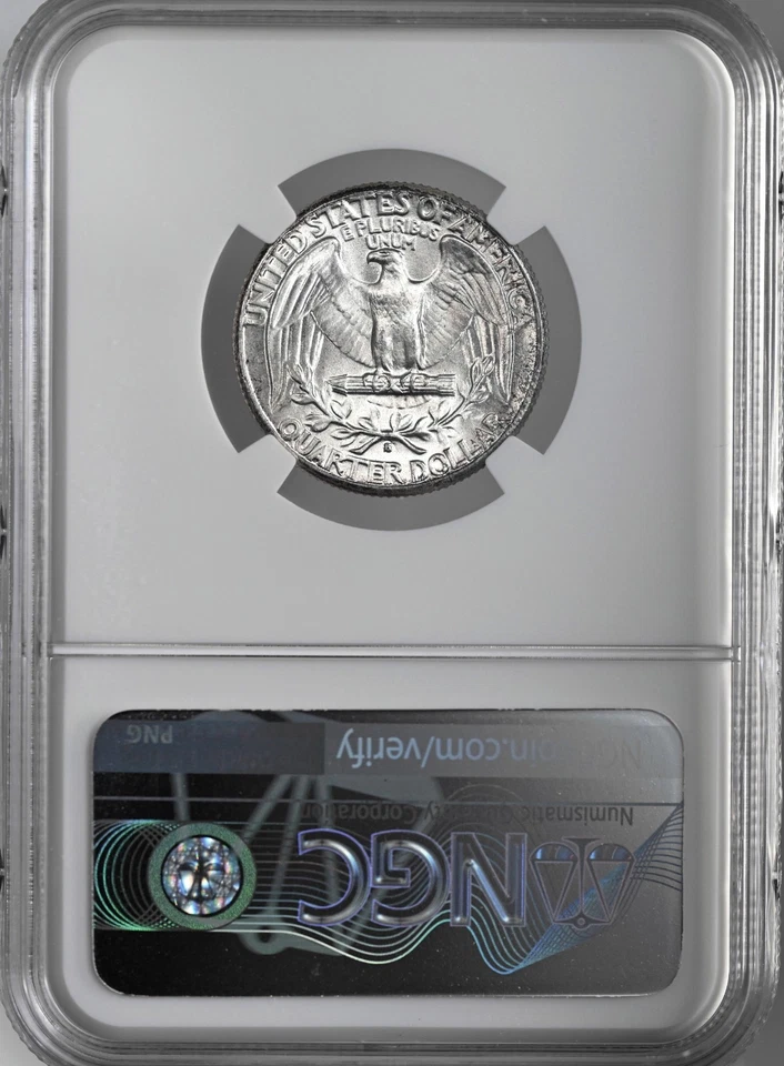 1935-S 25C WASHINGTON SILVER QUARTER DENVER NGC MS62 #8405238-024 - Image 4 of 4