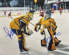 Mathys FERNANDEZ + P Boucher Signed 8x10 Photo! SHAWINIGAN CATARACTES! W/coa
