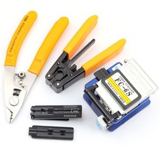 FTTH optical fiber tool kit with 36000 cutter FC-6S and optical fiber drop ca...
