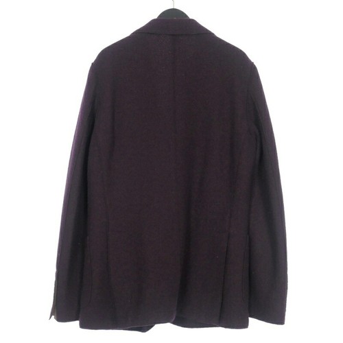 Eleventy Wool Flano Jersey 2B Blazer Long Sleeve Purple Men's Size 48 - Picture 2 of 5
