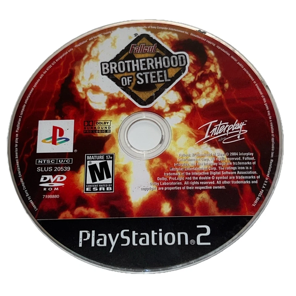 Fallout: Brotherhood of Steel - Sony PlayStation 2 | Disc Only | Resurfaced - Image 3 of 4