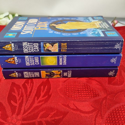 Orson Scott Card Lot 3 Map In Mirrors Series Flux Monkey Sonatas Cruel Miracles - Picture 12 of 15