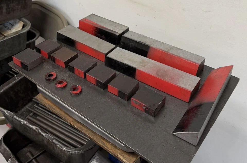 Lote de barras de acero de aleación 4140 - Piezas redondas/planas/cortadas - 15 piezas - 29,65 libras Foto 4 de 4