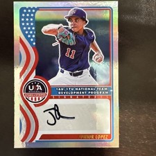 2025 Panini Stars & Stripes USA NATIONAL TEAM JUNIOR LOPEZ AUTO