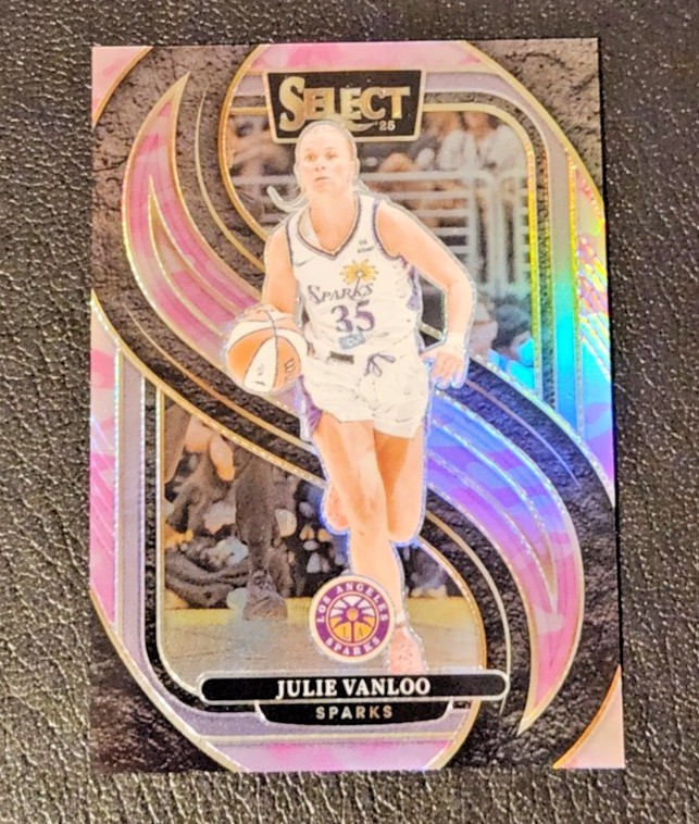 JULIE VANLOO Pink Camo Prizm #'d /175 ( 2025 Panini Select WNBA #111 SN SP SPP )