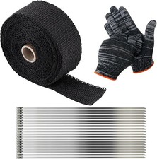 Exhaust Repair Kit Exhaust Wrap And Exhaust Bandage 22-pcs Set Includes 5-mete