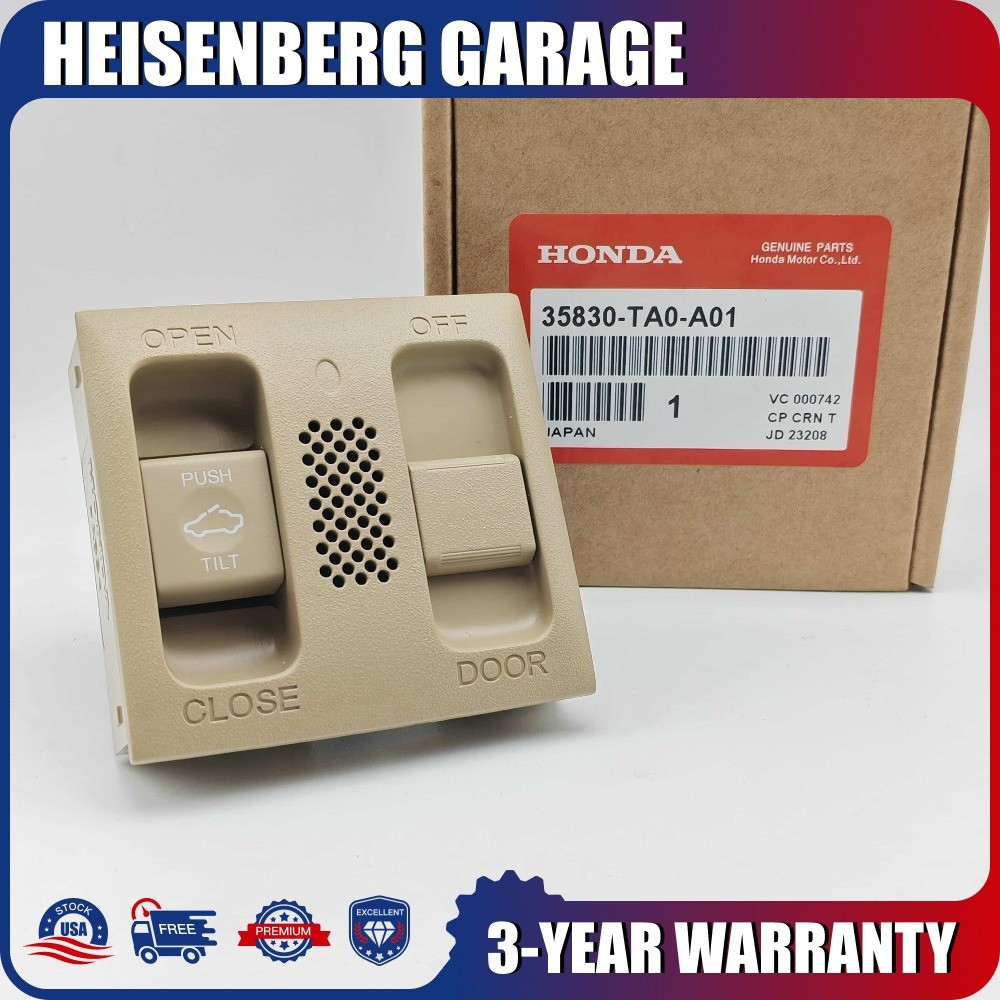 Sunroof Map Light Switch Assembly Beige 35830-TA0-A01 For Honda Accord Acura TSX