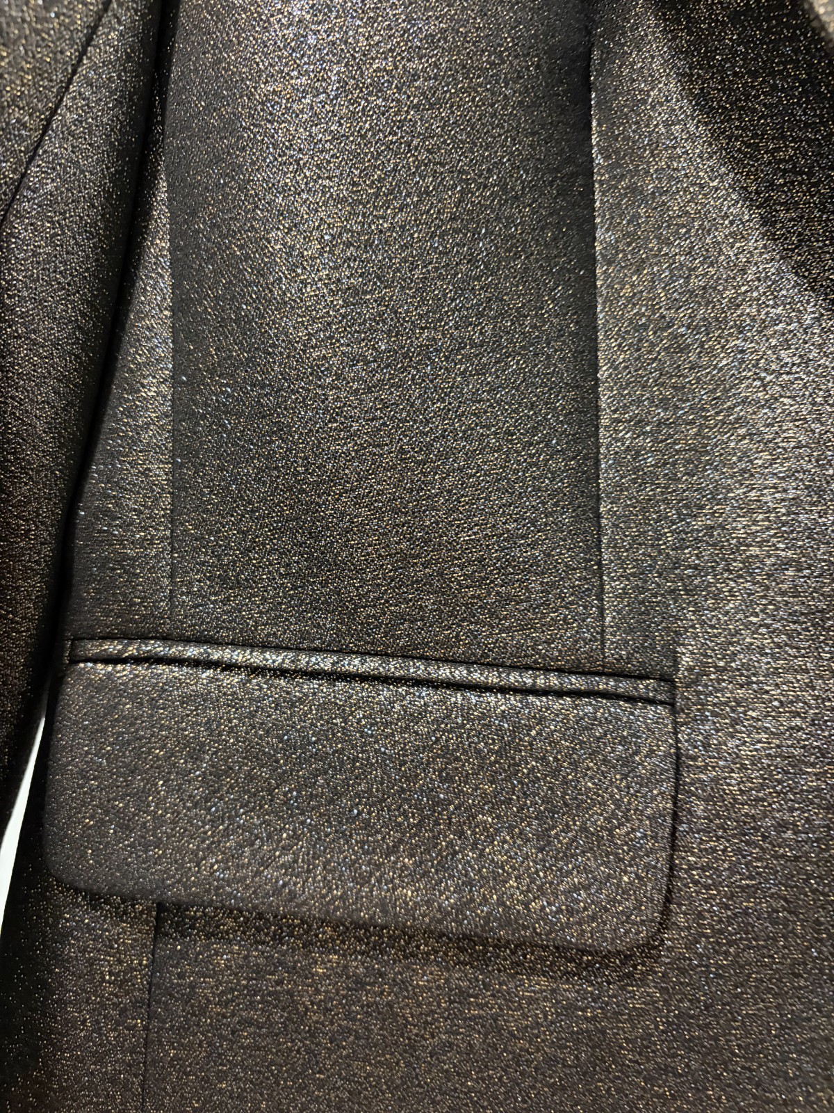 Veronica Beard Metallic Single Breasted Dickey Bl… - image 3