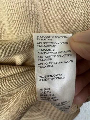 We The Free All Nighter Crop Top Sweater Womens Medium Tan Long Sleeve - Picture 4 of 7