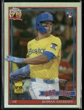 Roman Anthony 1991 Topps Baseball 35th 2026 Topps Chrome #91CB-19 Red Sox