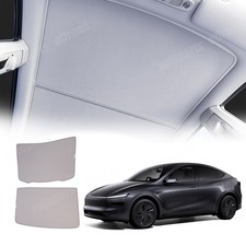 For Tesla Model Y 2025 Roof Shade Foldable UV Block Heat Sun Interior Shield