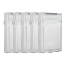 4.5" x 3.2" Hard Drive Disk Case, 5Pcs Plastic Hard Disk Storage Case, Grey