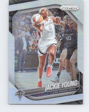 2025 Panini Prizm WNBA #23 Jackie Young Silver Prizms Las Vegas Aces
