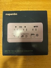 Mapambo AC Voltage Converter 220V to 110V European Travel Adapter