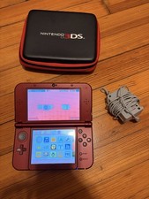 Nintendo New Nintendo 3DS LL Metallic Red With Case And Charger And Games