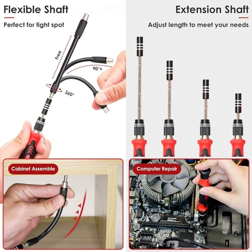Ergonomic 120-Bit Electronics Screwdriver Set - Durable & Portable Storage - Picture 6 of 10