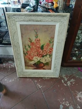 vintage signed oil on canvas 28x40