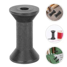 15 Pcs Wooden Winding Spool Thread Spools Yarn Dispenser Empty Bobbin