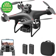 S116 Drone 4K Camera Brushless RC Quadcopter with Obstacle Avoidance 2 Battery