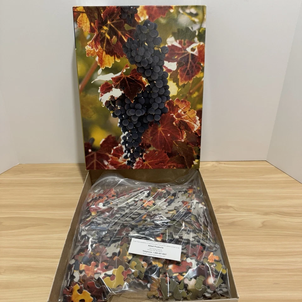 Vintage Springbok On the Vine Jigsaw Puzzle 18" x 23.5" 500 Pieces Grapes 2004 - Image 4 of 4
