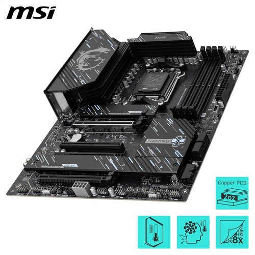MSI X870E GAMING PLUS WIFI Motherboard, ATX - Supports AMD Ryzen 9000/8000 / 700 - Photo 2/7