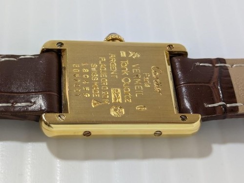 Cartier Must Tank SM Vermeil Damen Quarzuhr Gold, Serviced & Ready von J - Bild 12 von 16