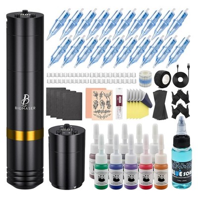 Biomaser kabelloses Gerät Set Kabellose Rotationsstift-Maschine 2 Stück 1500mAh