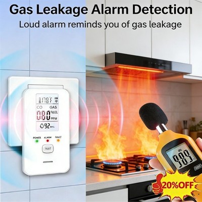 Steadfast haven co detector, 4-in-1 Detector with HD Screen, Home, Apartment