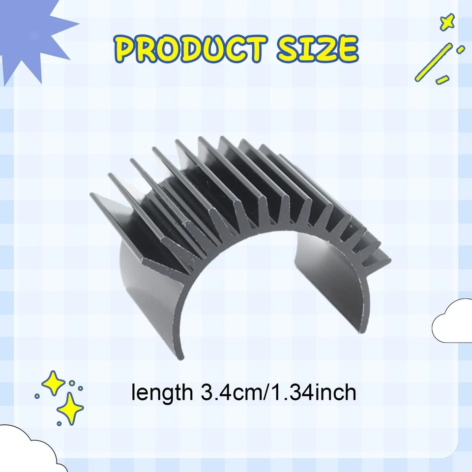 RC Motor Heat Sink Replaces RC Motor Heatsink for 18103 1/18 Scale Model Car - Image 2 of 4